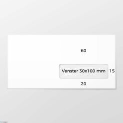 EA 5/6 envelop KVR bankpost 80 grs wit FSC strip