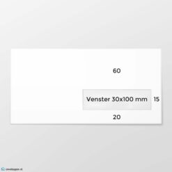 EA 5/6 envelop KVR bankpost 90 grs wit FSC strip