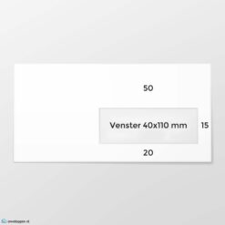 EA 5/6 envelop VR bankpost 90 grs wit FSC gegomd
