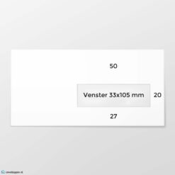 EA 5/6 envelop VR33 bankpost 80 grs wit FSC strip