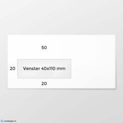 EA 5/6 envelop VL bankpost 90 grs wit FSC strip