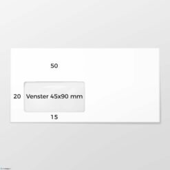 EA 5/6 envelop VL45 bankpost 80 grs wit FSC strip