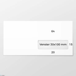C 5/6 KVR bankpost 80 grs wit FSC gegomd