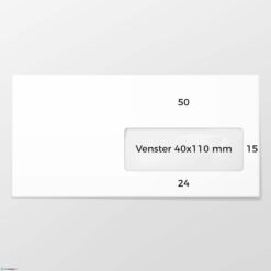 C 5/6 envelop VR bankpost 80 grs wit FSC gegomd