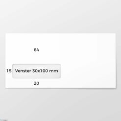 C 5/6 envelop KVL bankpost 80 grs wit FSC gegomd