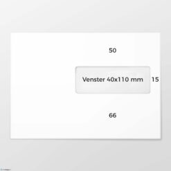 EA 5 envelop VR bankpost 80 grs wit FSC strip