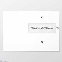 C 5 envelop VR bankpost 90 grs wit FSC strip