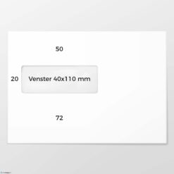 C 5 envelop VL bankpost 80 grs wit FSC gegomd