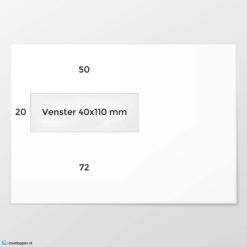 C 5 envelop VL bankpost 90 grs wit FSC gegomd