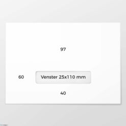 C 5 envelop bankpost 80 grs wit FSC gegomd