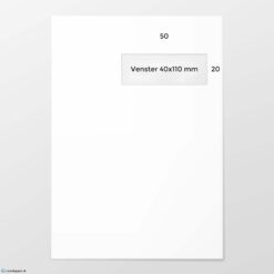 EA 4 envelop A VR bankpost 120 grs wit FSC gegomd
