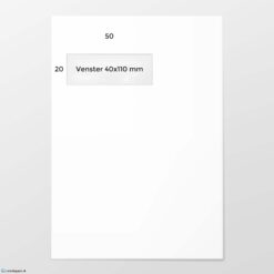 EA 4 envelop A VL bankpost 120 grs wit FSC strip