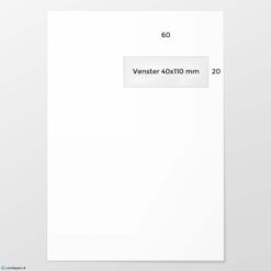 C 4 envelop A VR60 bankpost 120 grs wit FSC strip