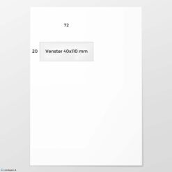 C 4 envelop A VL72* bankpost 120 grs wit FSC strip