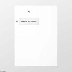 EC 4 envelop A VL bankpost 120 grs wit FSC strip
