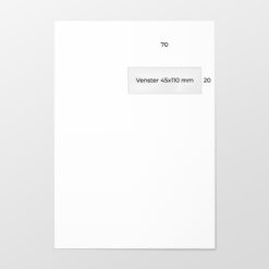 EC 4 envelop A VR bankpost 120 grs wit FSC strip