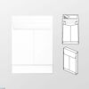 Monsterzak envelop 229 x 324 x 38 mm 150 grs wit kraft