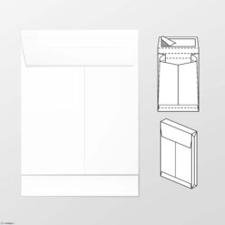 Monsterzak envelop 262 x 371 x 38 mm 150 grs wit kraft
