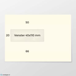 EA 5 envelop VL ECO offwhite 90 grs FSC strip
