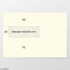 C 5 envelop VL ECO offwhite 90 grs FSC strip