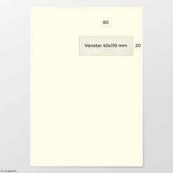 C 4 envelop A VR60 ECO offwhite 120 grs FSC strip