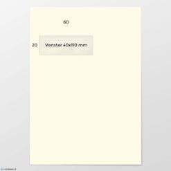 C 4 envelop A VL60 ECO offwhite 120 grs FSC strip