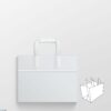 Papieren tasje 32 x 20 x 25 cm wit Papieren tasje 32 x 20 x 25 cm wit