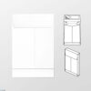Monsterzak envelop 230 x 350 x 38 mm 150 grs wit kraft
