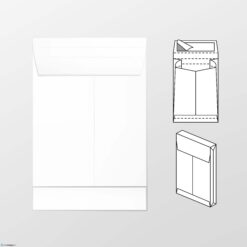 Monsterzak envelop 230 x 350 x 38 mm 150 grs wit kraft
