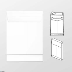 Monsterzak envelop 250 x 350 x 40 mm 120 grs wit kraft