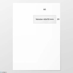 C 4 envelop A VR Digitaal Print 120 grs FSC strip