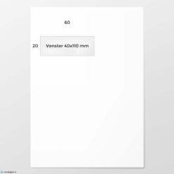 C 4 envelop A VL Digitaal Print 120 grs FSC strip