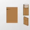 Verzendzak envelop E-Green 250x350x50+96 2x strip 120 grs bruin