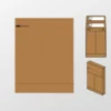 Verzendzak envelop E-Green 350x450x80+100 2x strip 120 grs bruin