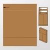 Verzendzak envelop E-Green 450x570x100+95 2x strip 120 grs bruin
