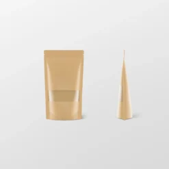Stazak bruin kraft met venster 500ml