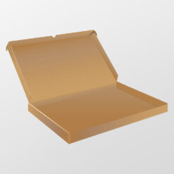 Brievenbusdoos 6 - Doos sluiting 370 x 260 x 30 bruin golfkarton