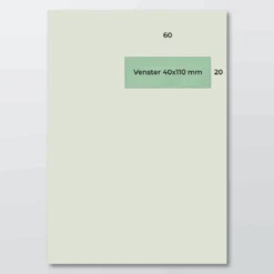C 4 envelop A Recycled VR60 120 grs wit strip