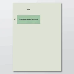 C 4 envelop A Recycled VL60 120 grs wit strip
